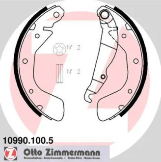 Тормозные колодки барабанные ZIMMERMANN 109901005