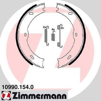Колодки стояночного тормоза ZIMMERMANN 10990.154.0 (фото 1)