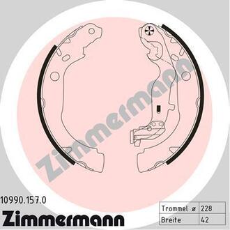 Колодки гальмівні барабанні комплект ZIMMERMANN 109901570