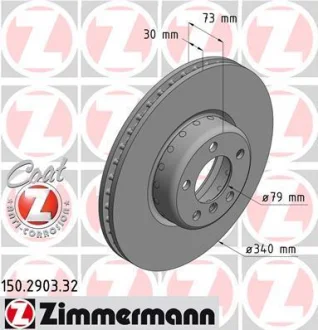 Диск гальмівний ZIMMERMANN 150.2903.32