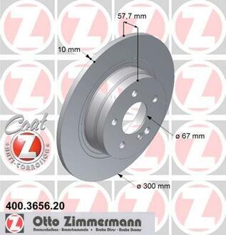 Тормозные диски ZIMMERMANN 400365620 (фото 1)