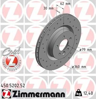 Гальмівні диски ZIMMERMANN 450520252