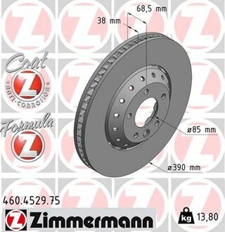 Тормозной диск ZIMMERMANN 460452975